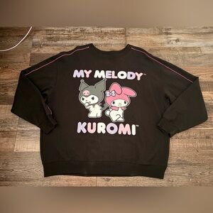 Hello Kitty Black Sweatshirt with Pink Accents